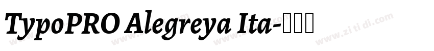 TypoPRO Alegreya Ita字体转换
